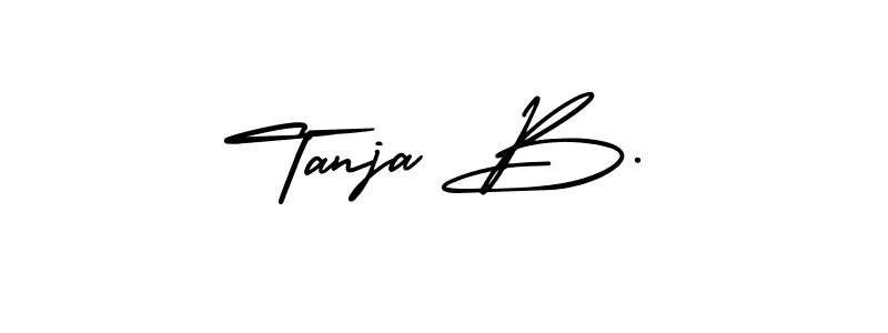 Tanja B. stylish signature style. Best Handwritten Sign (AmerikaSignatureDemo-Regular) for my name. Handwritten Signature Collection Ideas for my name Tanja B.. Tanja B. signature style 3 images and pictures png