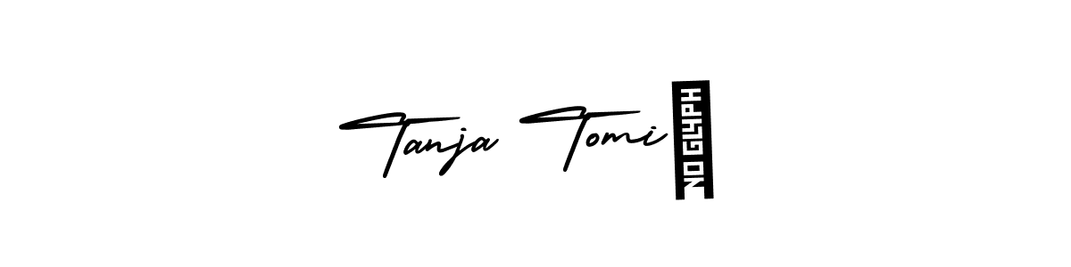 Similarly AmerikaSignatureDemo-Regular is the best handwritten signature design. Signature creator online .You can use it as an online autograph creator for name Tanja Tomić. Tanja Tomić signature style 3 images and pictures png