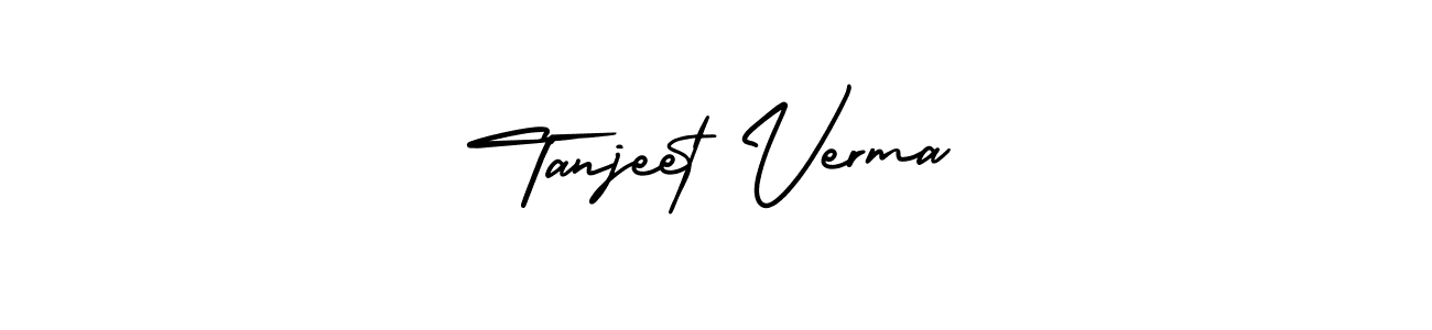 Make a beautiful signature design for name Tanjeet Verma. With this signature (AmerikaSignatureDemo-Regular) style, you can create a handwritten signature for free. Tanjeet Verma signature style 3 images and pictures png