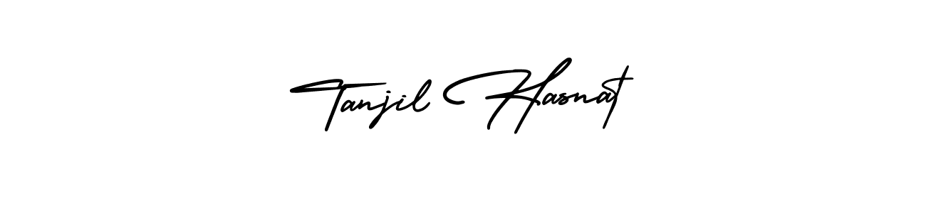 Use a signature maker to create a handwritten signature online. With this signature software, you can design (AmerikaSignatureDemo-Regular) your own signature for name Tanjil Hasnat. Tanjil Hasnat signature style 3 images and pictures png