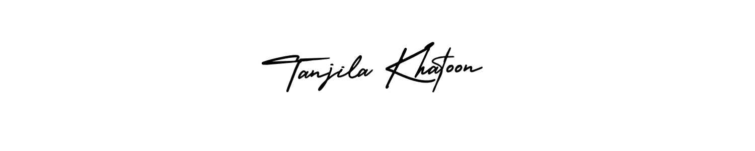 Also we have Tanjila Khatoon name is the best signature style. Create professional handwritten signature collection using AmerikaSignatureDemo-Regular autograph style. Tanjila Khatoon signature style 3 images and pictures png
