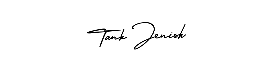 The best way (AmerikaSignatureDemo-Regular) to make a short signature is to pick only two or three words in your name. The name Tank Jenish include a total of six letters. For converting this name. Tank Jenish signature style 3 images and pictures png