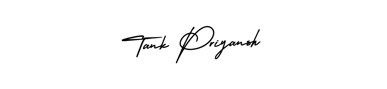 Tank Priyansh stylish signature style. Best Handwritten Sign (AmerikaSignatureDemo-Regular) for my name. Handwritten Signature Collection Ideas for my name Tank Priyansh. Tank Priyansh signature style 3 images and pictures png