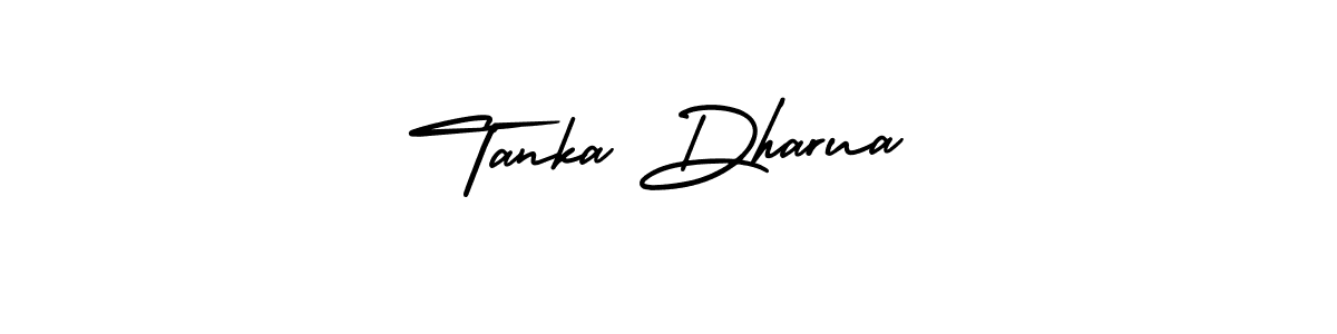 Make a beautiful signature design for name Tanka Dharua. With this signature (AmerikaSignatureDemo-Regular) style, you can create a handwritten signature for free. Tanka Dharua signature style 3 images and pictures png