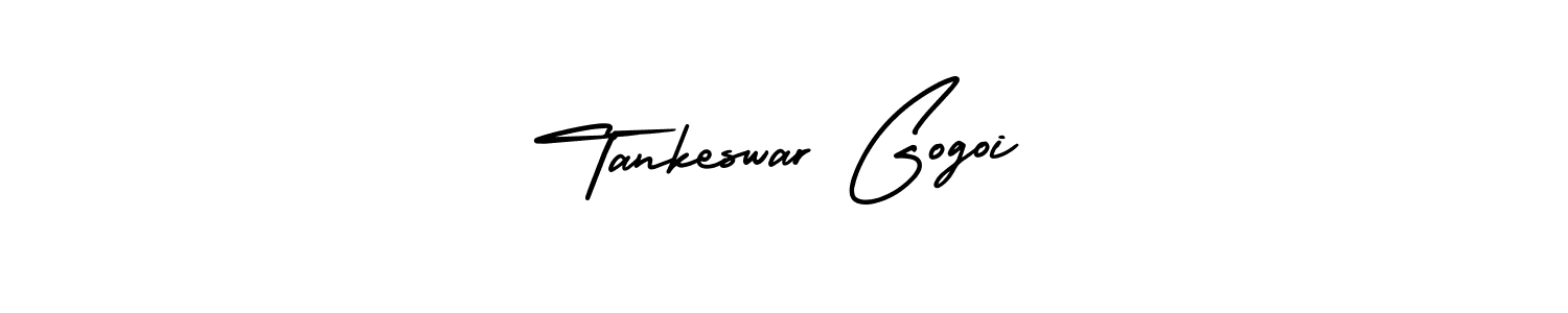 How to make Tankeswar Gogoi name signature. Use AmerikaSignatureDemo-Regular style for creating short signs online. This is the latest handwritten sign. Tankeswar Gogoi signature style 3 images and pictures png