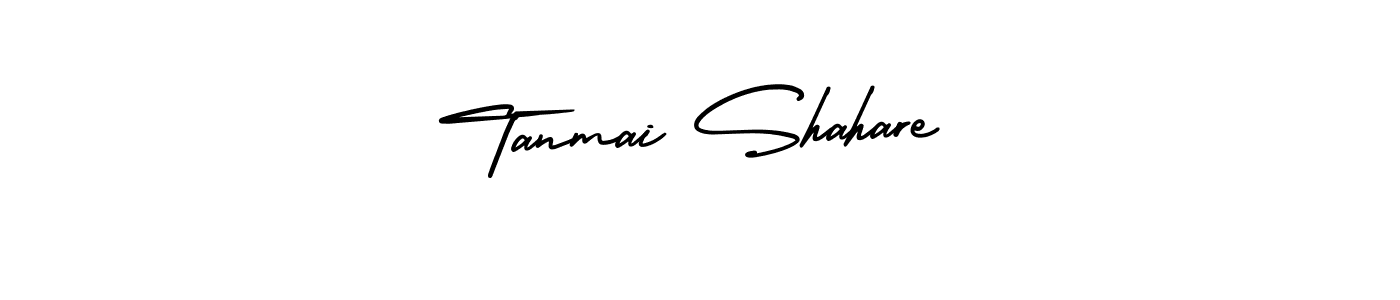 How to Draw Tanmai Shahare signature style? AmerikaSignatureDemo-Regular is a latest design signature styles for name Tanmai Shahare. Tanmai Shahare signature style 3 images and pictures png