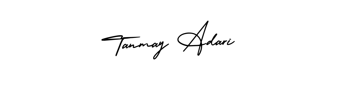 if you are searching for the best signature style for your name Tanmay Adari. so please give up your signature search. here we have designed multiple signature styles  using AmerikaSignatureDemo-Regular. Tanmay Adari signature style 3 images and pictures png