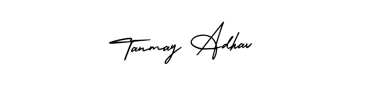 Create a beautiful signature design for name Tanmay Adhav. With this signature (AmerikaSignatureDemo-Regular) fonts, you can make a handwritten signature for free. Tanmay Adhav signature style 3 images and pictures png