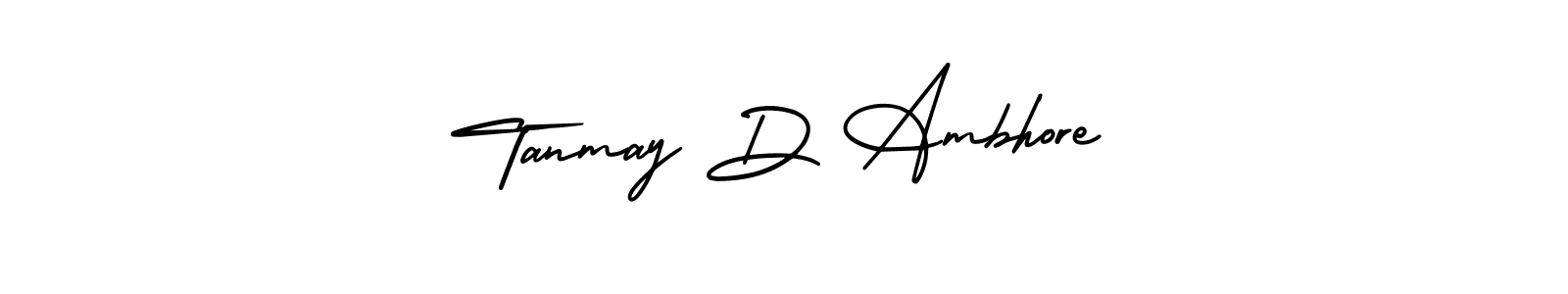 Also You can easily find your signature by using the search form. We will create Tanmay D Ambhore name handwritten signature images for you free of cost using AmerikaSignatureDemo-Regular sign style. Tanmay D Ambhore signature style 3 images and pictures png