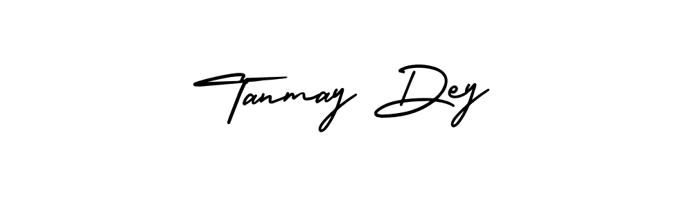 The best way (AmerikaSignatureDemo-Regular) to make a short signature is to pick only two or three words in your name. The name Tanmay Dey include a total of six letters. For converting this name. Tanmay Dey signature style 3 images and pictures png