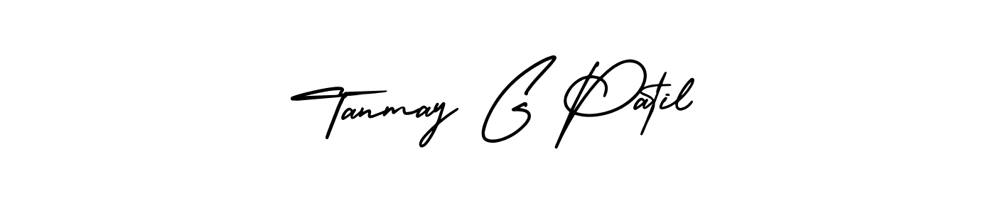 This is the best signature style for the Tanmay G Patil name. Also you like these signature font (AmerikaSignatureDemo-Regular). Mix name signature. Tanmay G Patil signature style 3 images and pictures png