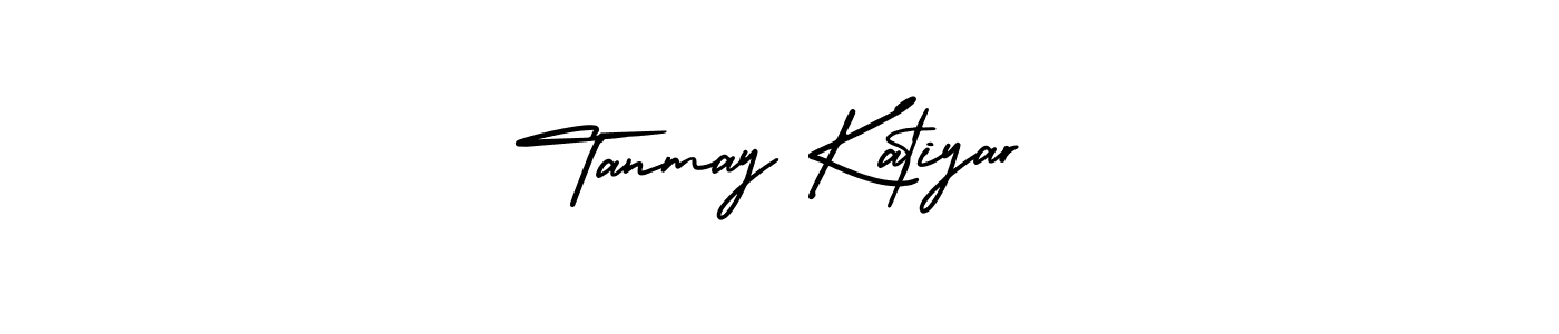 This is the best signature style for the Tanmay Katiyar name. Also you like these signature font (AmerikaSignatureDemo-Regular). Mix name signature. Tanmay Katiyar signature style 3 images and pictures png