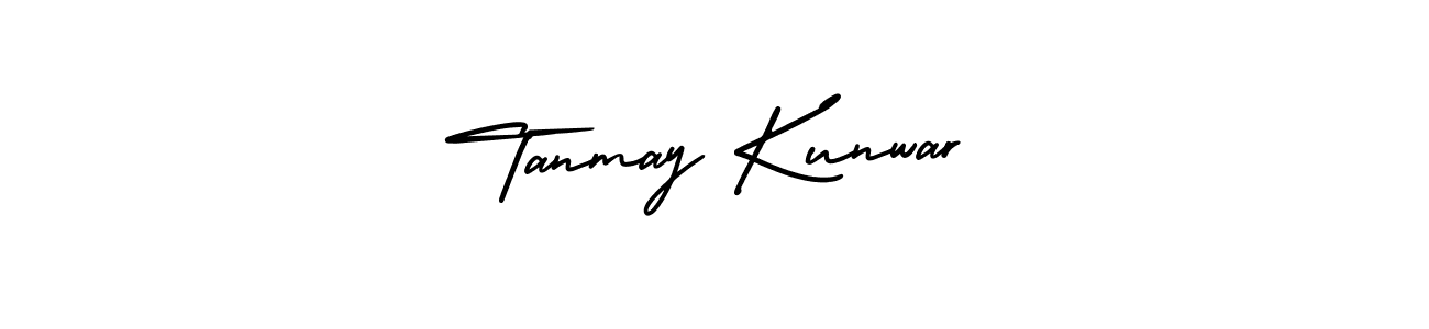 The best way (AmerikaSignatureDemo-Regular) to make a short signature is to pick only two or three words in your name. The name Tanmay Kunwar include a total of six letters. For converting this name. Tanmay Kunwar signature style 3 images and pictures png