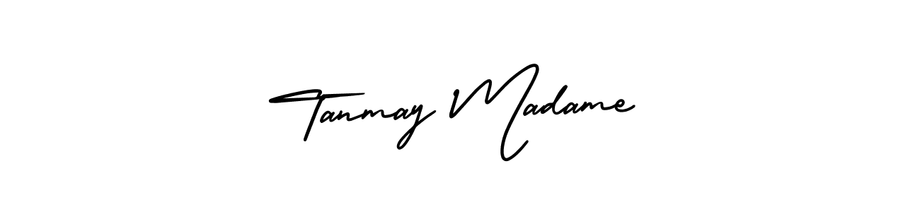 Tanmay Madame stylish signature style. Best Handwritten Sign (AmerikaSignatureDemo-Regular) for my name. Handwritten Signature Collection Ideas for my name Tanmay Madame. Tanmay Madame signature style 3 images and pictures png