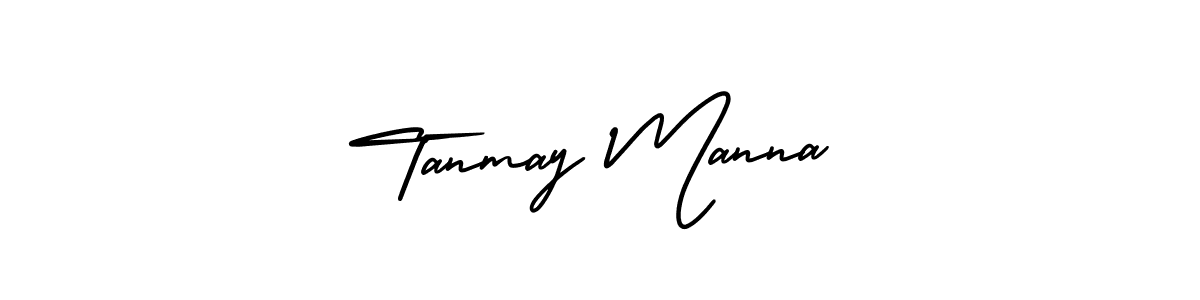 How to make Tanmay Manna name signature. Use AmerikaSignatureDemo-Regular style for creating short signs online. This is the latest handwritten sign. Tanmay Manna signature style 3 images and pictures png