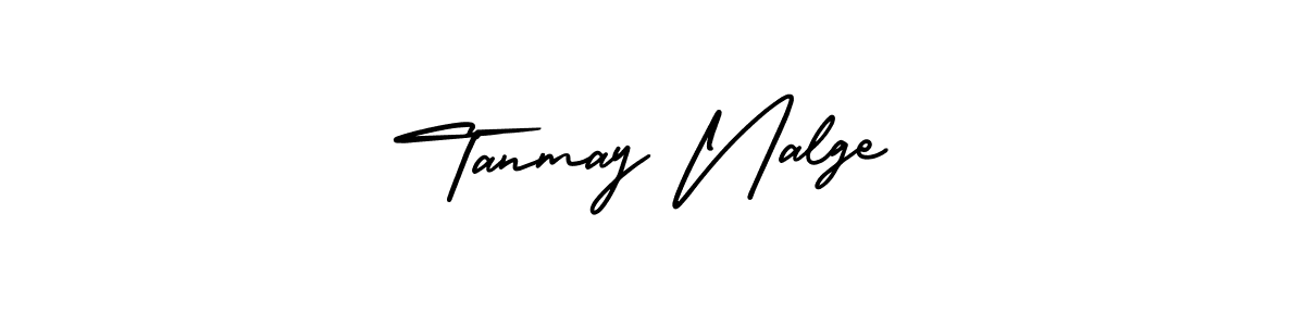 How to make Tanmay Nalge name signature. Use AmerikaSignatureDemo-Regular style for creating short signs online. This is the latest handwritten sign. Tanmay Nalge signature style 3 images and pictures png