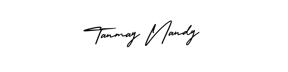 Best and Professional Signature Style for Tanmay Nandy. AmerikaSignatureDemo-Regular Best Signature Style Collection. Tanmay Nandy signature style 3 images and pictures png