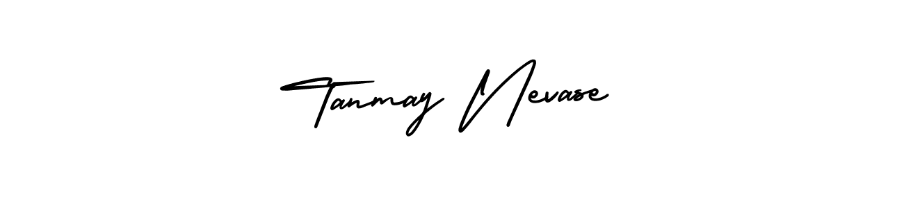 This is the best signature style for the Tanmay Nevase name. Also you like these signature font (AmerikaSignatureDemo-Regular). Mix name signature. Tanmay Nevase signature style 3 images and pictures png