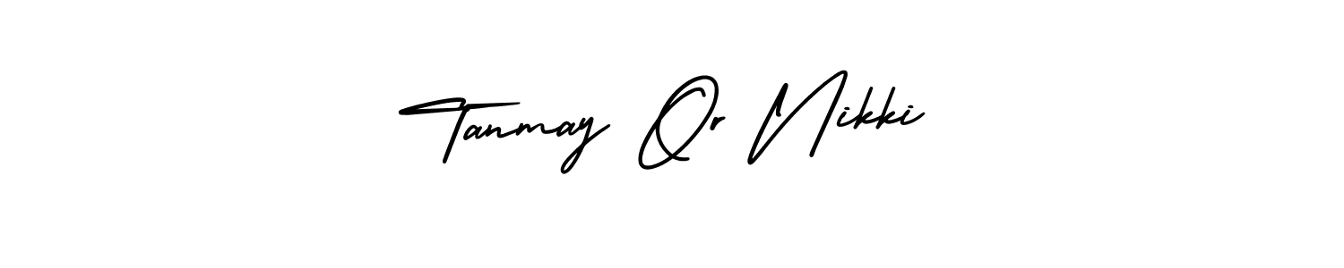 It looks lik you need a new signature style for name Tanmay Or Nikki. Design unique handwritten (AmerikaSignatureDemo-Regular) signature with our free signature maker in just a few clicks. Tanmay Or Nikki signature style 3 images and pictures png