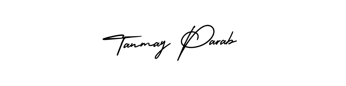 Use a signature maker to create a handwritten signature online. With this signature software, you can design (AmerikaSignatureDemo-Regular) your own signature for name Tanmay Parab. Tanmay Parab signature style 3 images and pictures png