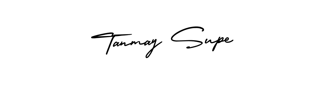 Make a beautiful signature design for name Tanmay Supe. With this signature (AmerikaSignatureDemo-Regular) style, you can create a handwritten signature for free. Tanmay Supe signature style 3 images and pictures png