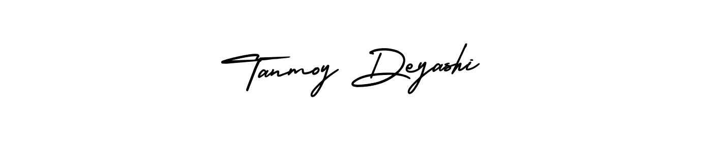 Make a beautiful signature design for name Tanmoy Deyashi. With this signature (AmerikaSignatureDemo-Regular) style, you can create a handwritten signature for free. Tanmoy Deyashi signature style 3 images and pictures png