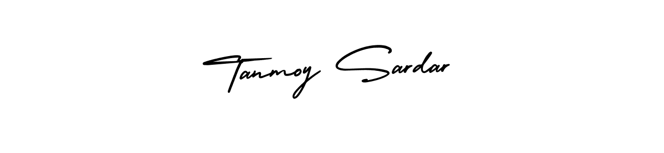 How to make Tanmoy Sardar name signature. Use AmerikaSignatureDemo-Regular style for creating short signs online. This is the latest handwritten sign. Tanmoy Sardar signature style 3 images and pictures png