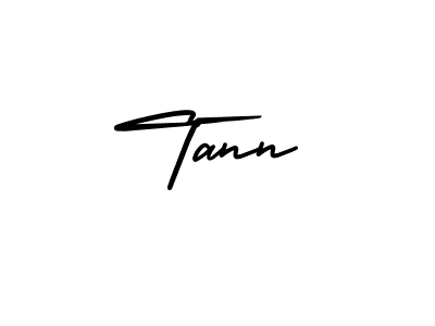 The best way (AmerikaSignatureDemo-Regular) to make a short signature is to pick only two or three words in your name. The name Tann include a total of six letters. For converting this name. Tann signature style 3 images and pictures png