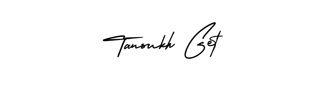 This is the best signature style for the Tansukh Get name. Also you like these signature font (AmerikaSignatureDemo-Regular). Mix name signature. Tansukh Get signature style 3 images and pictures png