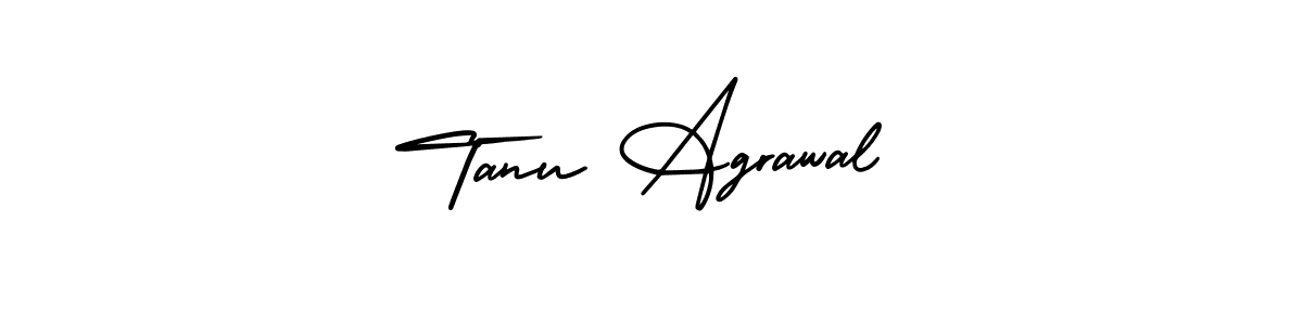 Design your own signature with our free online signature maker. With this signature software, you can create a handwritten (AmerikaSignatureDemo-Regular) signature for name Tanu Agrawal. Tanu Agrawal signature style 3 images and pictures png