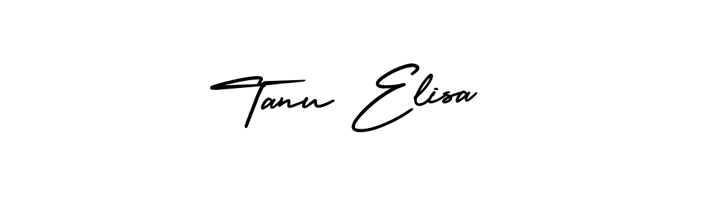 Design your own signature with our free online signature maker. With this signature software, you can create a handwritten (AmerikaSignatureDemo-Regular) signature for name Tanu Elisa. Tanu Elisa signature style 3 images and pictures png