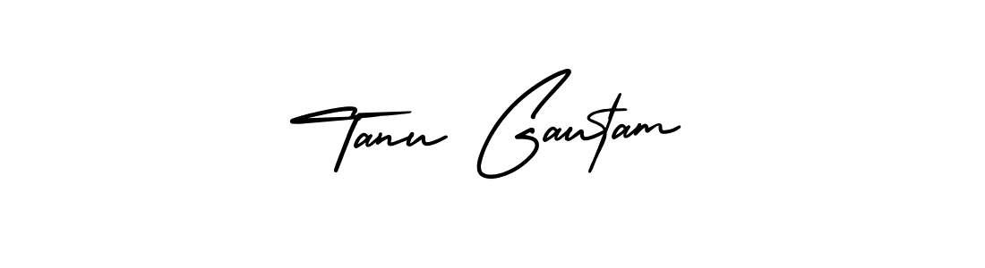 Make a beautiful signature design for name Tanu Gautam. With this signature (AmerikaSignatureDemo-Regular) style, you can create a handwritten signature for free. Tanu Gautam signature style 3 images and pictures png