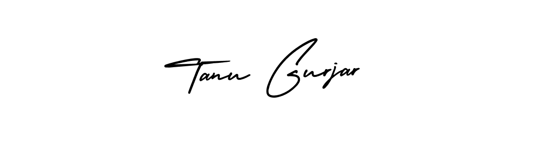 How to make Tanu Gurjar name signature. Use AmerikaSignatureDemo-Regular style for creating short signs online. This is the latest handwritten sign. Tanu Gurjar signature style 3 images and pictures png