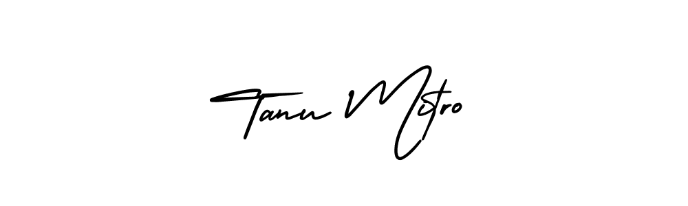 How to make Tanu Mitro name signature. Use AmerikaSignatureDemo-Regular style for creating short signs online. This is the latest handwritten sign. Tanu Mitro signature style 3 images and pictures png