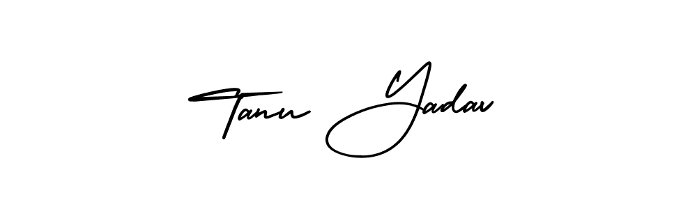 Make a beautiful signature design for name Tanu Yadav. With this signature (AmerikaSignatureDemo-Regular) style, you can create a handwritten signature for free. Tanu Yadav signature style 3 images and pictures png