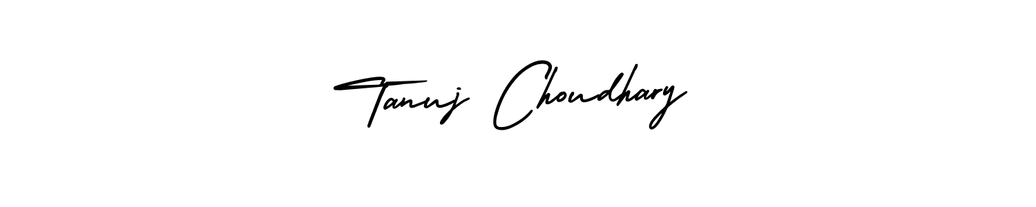 How to make Tanuj Choudhary name signature. Use AmerikaSignatureDemo-Regular style for creating short signs online. This is the latest handwritten sign. Tanuj Choudhary signature style 3 images and pictures png