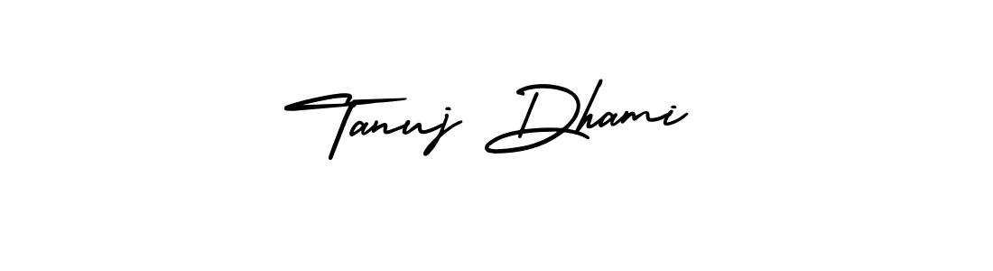 Make a short Tanuj Dhami signature style. Manage your documents anywhere anytime using AmerikaSignatureDemo-Regular. Create and add eSignatures, submit forms, share and send files easily. Tanuj Dhami signature style 3 images and pictures png