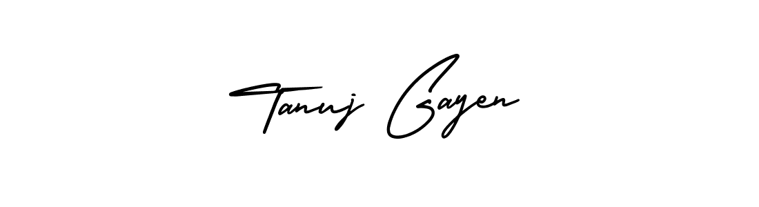 Make a short Tanuj Gayen signature style. Manage your documents anywhere anytime using AmerikaSignatureDemo-Regular. Create and add eSignatures, submit forms, share and send files easily. Tanuj Gayen signature style 3 images and pictures png