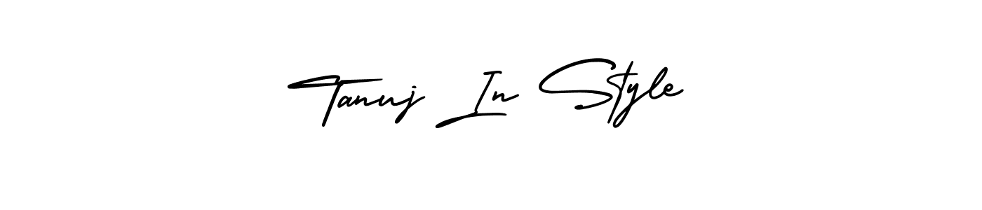 How to make Tanuj In Style signature? AmerikaSignatureDemo-Regular is a professional autograph style. Create handwritten signature for Tanuj In Style name. Tanuj In Style signature style 3 images and pictures png
