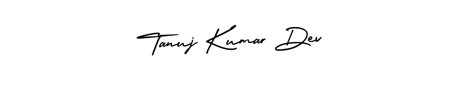 How to make Tanuj Kumar Dev name signature. Use AmerikaSignatureDemo-Regular style for creating short signs online. This is the latest handwritten sign. Tanuj Kumar Dev signature style 3 images and pictures png