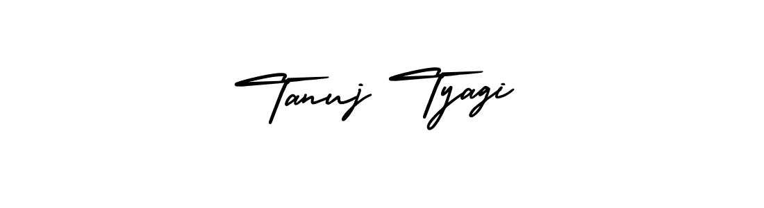 Make a beautiful signature design for name Tanuj Tyagi. With this signature (AmerikaSignatureDemo-Regular) style, you can create a handwritten signature for free. Tanuj Tyagi signature style 3 images and pictures png