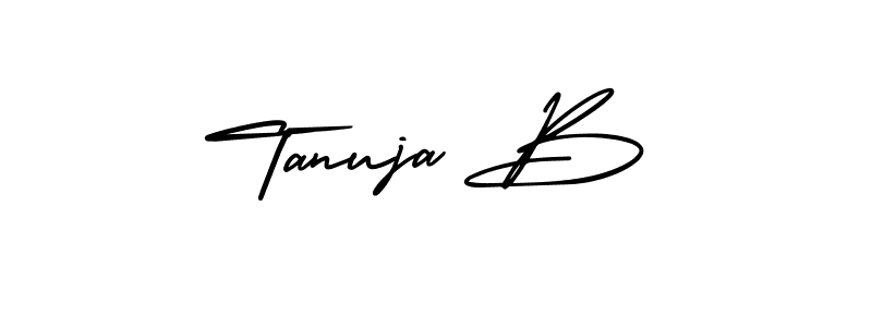 Best and Professional Signature Style for Tanuja B. AmerikaSignatureDemo-Regular Best Signature Style Collection. Tanuja B signature style 3 images and pictures png