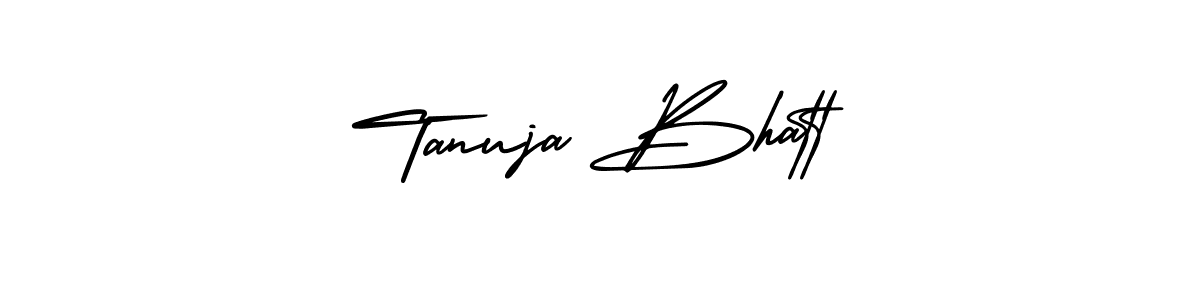 Make a short Tanuja Bhatt signature style. Manage your documents anywhere anytime using AmerikaSignatureDemo-Regular. Create and add eSignatures, submit forms, share and send files easily. Tanuja Bhatt signature style 3 images and pictures png