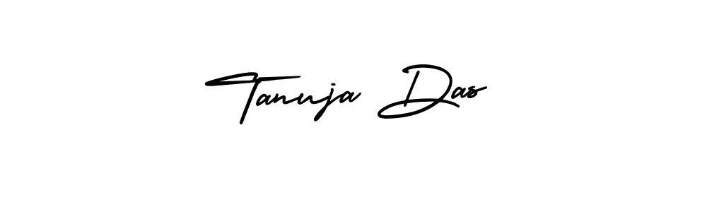 Create a beautiful signature design for name Tanuja Das. With this signature (AmerikaSignatureDemo-Regular) fonts, you can make a handwritten signature for free. Tanuja Das signature style 3 images and pictures png