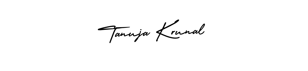 Once you've used our free online signature maker to create your best signature AmerikaSignatureDemo-Regular style, it's time to enjoy all of the benefits that Tanuja Krunal name signing documents. Tanuja Krunal signature style 3 images and pictures png