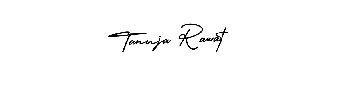 How to make Tanuja Rawat name signature. Use AmerikaSignatureDemo-Regular style for creating short signs online. This is the latest handwritten sign. Tanuja Rawat signature style 3 images and pictures png