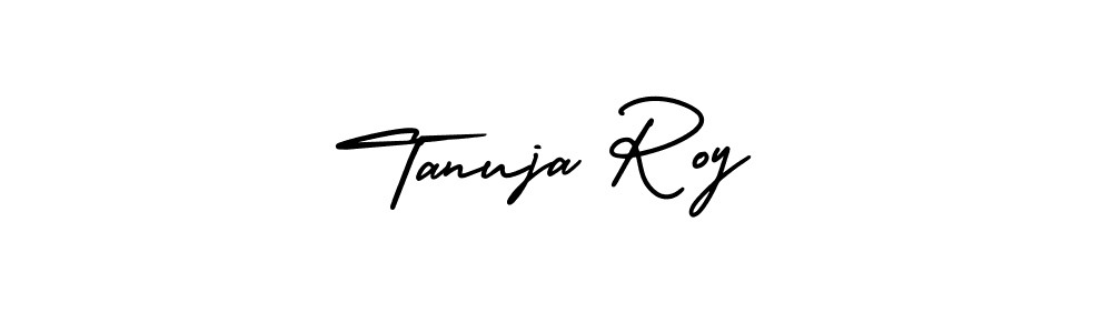 Tanuja Roy stylish signature style. Best Handwritten Sign (AmerikaSignatureDemo-Regular) for my name. Handwritten Signature Collection Ideas for my name Tanuja Roy. Tanuja Roy signature style 3 images and pictures png