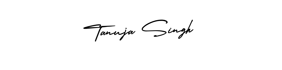 if you are searching for the best signature style for your name Tanuja Singh. so please give up your signature search. here we have designed multiple signature styles  using AmerikaSignatureDemo-Regular. Tanuja Singh signature style 3 images and pictures png