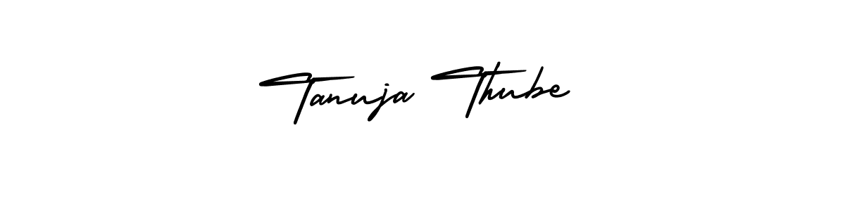 Use a signature maker to create a handwritten signature online. With this signature software, you can design (AmerikaSignatureDemo-Regular) your own signature for name Tanuja Thube. Tanuja Thube signature style 3 images and pictures png