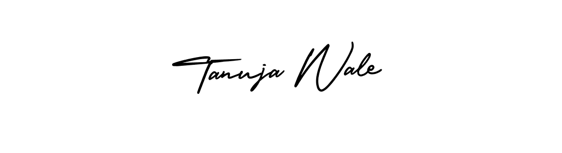 if you are searching for the best signature style for your name Tanuja Wale. so please give up your signature search. here we have designed multiple signature styles  using AmerikaSignatureDemo-Regular. Tanuja Wale signature style 3 images and pictures png